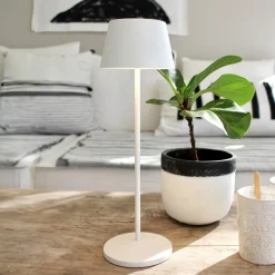 LOOM DESIGN LED-terrasselampe Modi, hvid 36 cm CCT