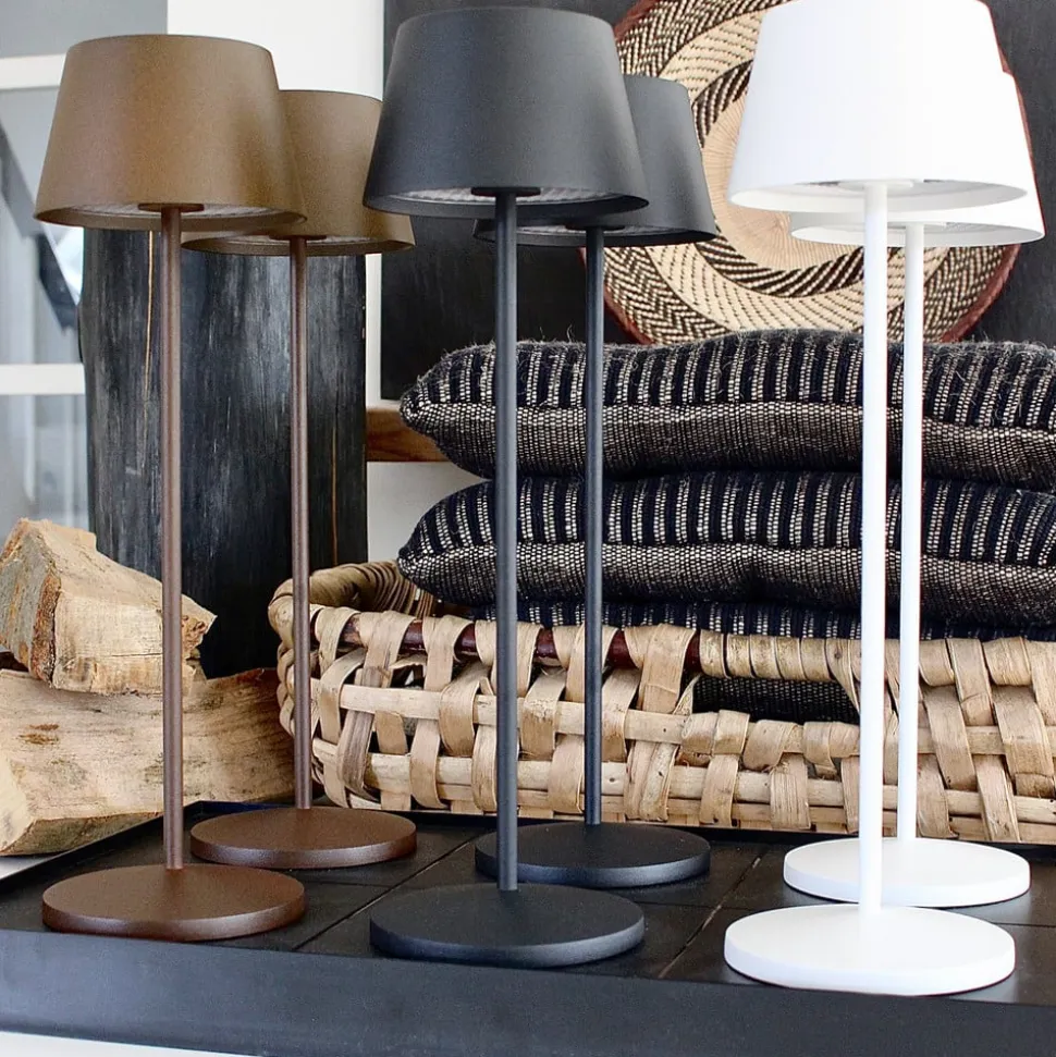 LOOM DESIGN LED-terrasselampe Modi, hvid 36 cm CCT