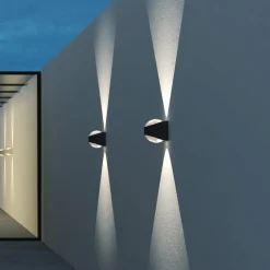 LOOM DESIGN Saga udendørs væglampe op/ned sort