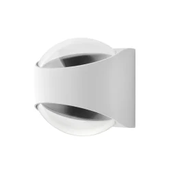 LOOM DESIGN Saga udendørs LED-væglampe op/ned hvid