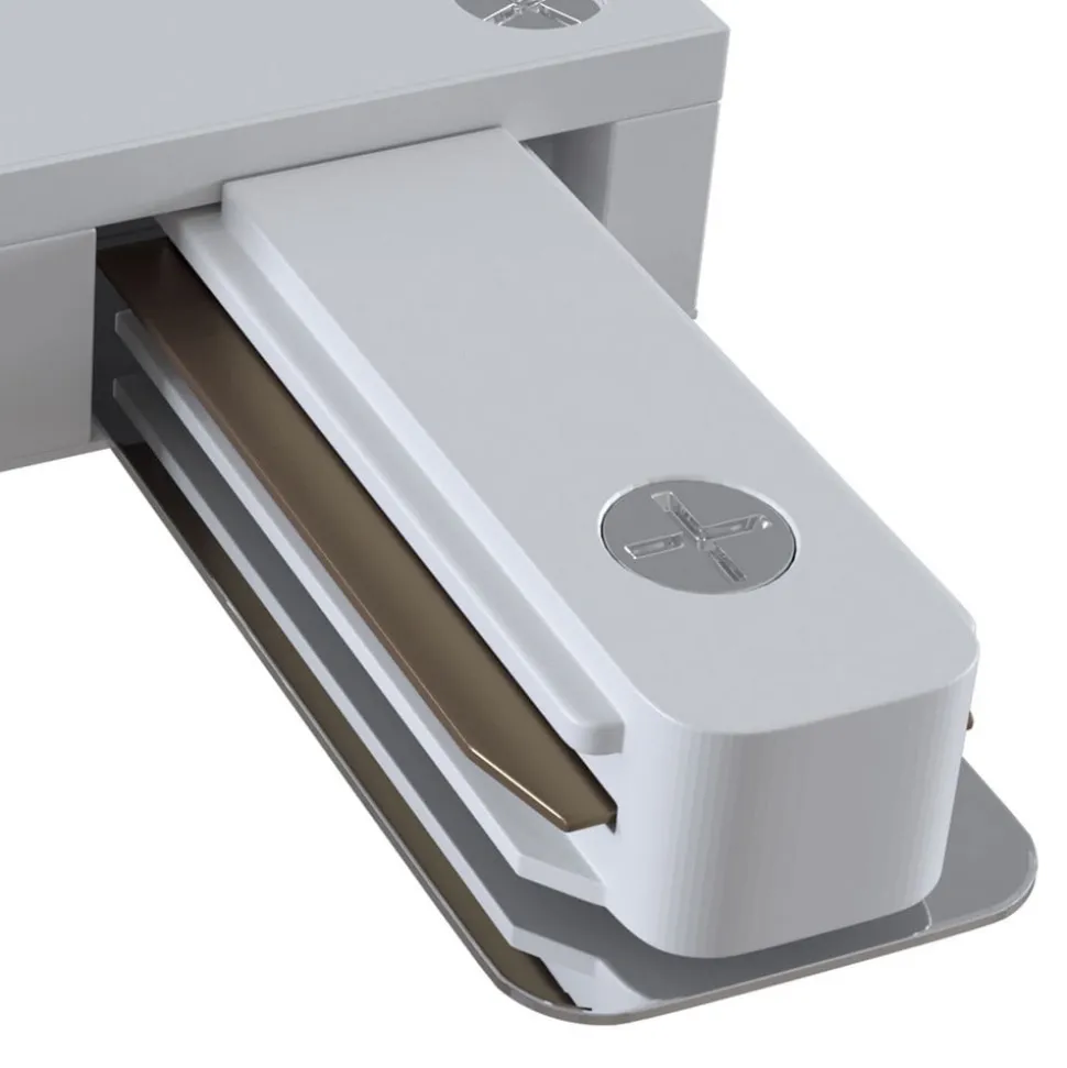 L-stikskinne, 1-fase skinne, hvid