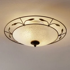 Luca loftlampe med scavo-glas