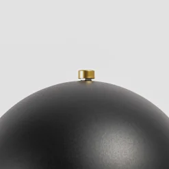 Lucande Aparas bordlampe bladlook, sort-guld