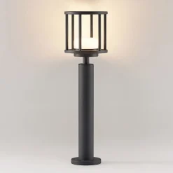 Lucande Berenike 60 cm vejlampe, mørkegrå, metal, GX53