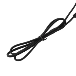 Lucande bordlampe Thalorin, 36,5 cm, sort/hvid, keramik