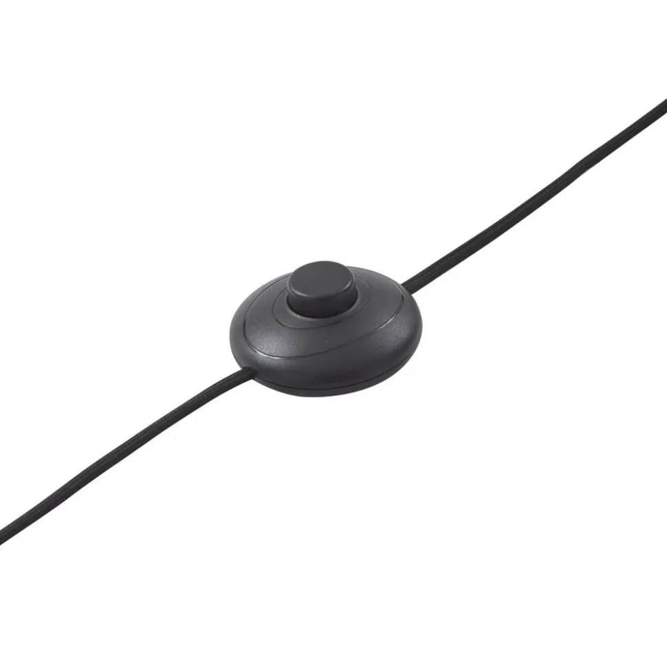 Lucande buelampe Yekta, messingfarvet, 183 cm, dæmpbar