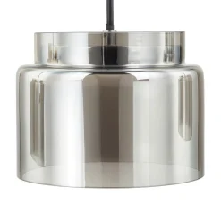 Lucande Diano hængelampe, røggrå, version med 4 lyskilder