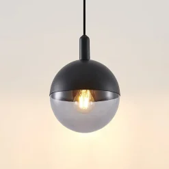 Lucande Dustian pendellampe, glaskugle