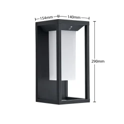 Lucande Eliel LED-solcellevæglampe