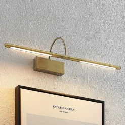 Lucande Fehmke LED-gallerilampe, antik messing