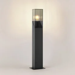 Lucande Fiola sokkellampe, 60 cm, antracit, IP54