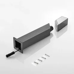 Lucande Fiola sokkellampe, 60 cm, antracit, IP54