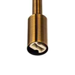 Lucande Freylin pendel, 1-lys, rav, glas, 6 cm