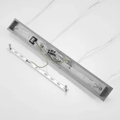 Lucande Gesja pendellampe, 4 lyskilder, lang, krom