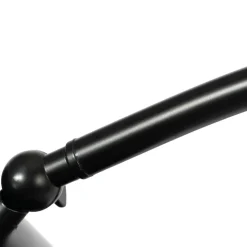 Lucande gulvlampe Alviero, 157 cm, sort, metal, marmor