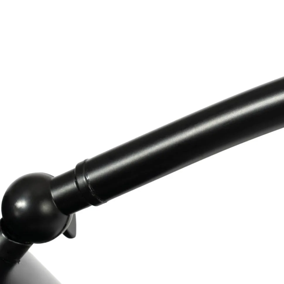 Lucande gulvlampe Alviero, 157 cm, sort, metal, marmor