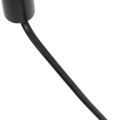 Lucande gulvlampe Alviero, 157 cm, sort, metal, marmor