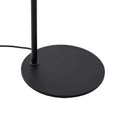 Lucande gulvlampe Eirian, sort, glas, 150 cm høj, E27