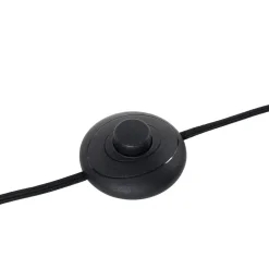 Lucande gulvlampe Kellina, 151 cm, sort, metal, E27