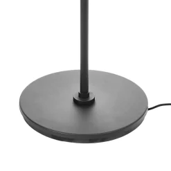 Lucande gulvlampe Kellina, 151 cm, sort, metal, E27