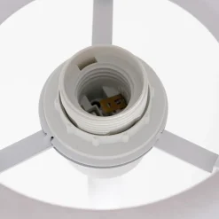 Lucande gulvlampe Kellina, 151 cm, hvid, metal, E27