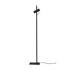 Lucande gulvlampe Lysias, sort, metal, højde 143,2 cm