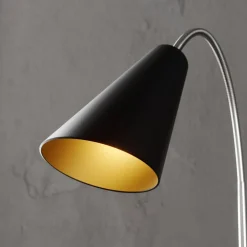 Lucande gulvlampe Medira, sort, 2 lyskilder, justerbar, GU10