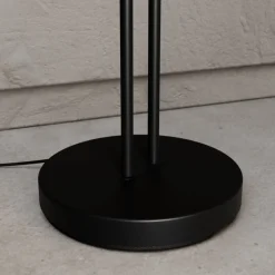 Lucande gulvlampe Medira, sort, 2 lyskilder, justerbar, GU10