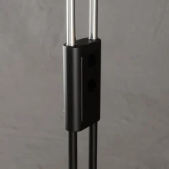 Lucande gulvlampe Medira, sort, 2 lyskilder, justerbar, GU10