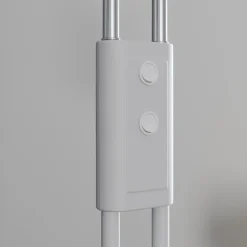 Lucande gulvlampe Medira, hvid, 2 lyskilder, justerbar, GU10