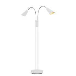 Lucande gulvlampe Medira, hvid, 2 lyskilder, justerbar, GU10