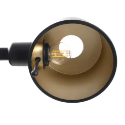 Lucande gulvlampe Silka, højde 216 cm, sort, metal