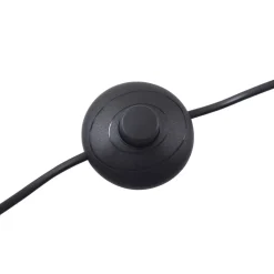 Lucande gulvlampe Silka, højde 216 cm, sort, metal