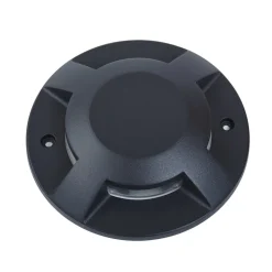 Lucande gulv-spotlight med LED Jeffrey, sort, 4 lysudgange