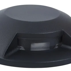 Lucande gulv-spotlight med LED Jeffrey, sort, 4 lysudgange