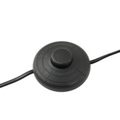 Lucande Helva gulvlampe, 150 cm, hvid/sort, drejelig