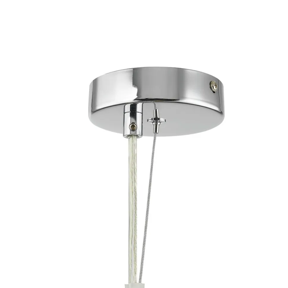 Lucande hængelampe Diborah, Ø 50 cm, farvet, glas, G9