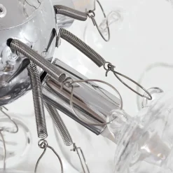 Lucande hængelampe Diborah, klar, Ø 43 cm, glas, G9