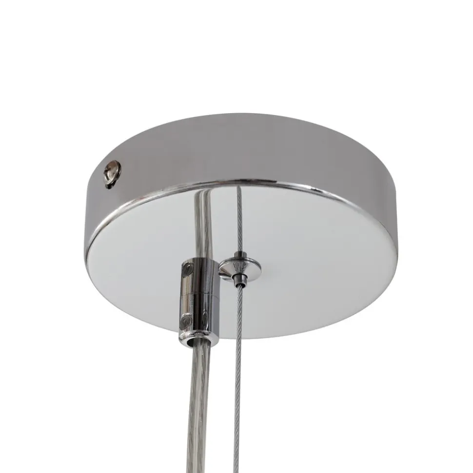 Lucande hængelampe Diborah, klar, Ø 43 cm, glas, G9