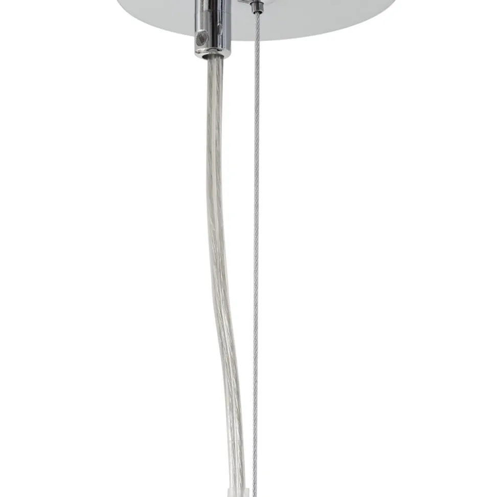 Lucande hængelampe Diborah, klar, Ø 43 cm, glas, G9