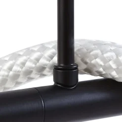 Lucande hængelampe Kisune, sort/hvid, metal