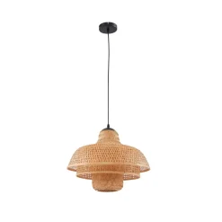 Lucande hængelampe Rasmina, bambus, Ø 50 cm, 1 lyskilde