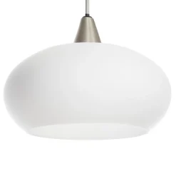 Lucande hængelampe Sharvil, 3 lyskilder, hvid, glas, 97 cm