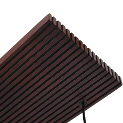 Lucande hængelampe Veloura, 6 lyskilder, 100 cm, glas, træ