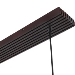 Lucande hængelampe Veloura, 3 lyskilder, 84 cm, glas, træ