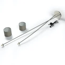 Lucande Juljana gulvlampe, 2 lk., stofskærme