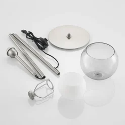 Lucande Kaiya gulvlampe med glasskærm