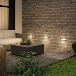 Lucande Lachlain udendørs LED-vægindbygningslampe