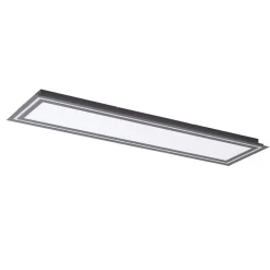 Lucande LED loftlampe Leicy, sort, 124 cm, RGB, CCT