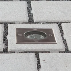 Lucande LED nedgravningslampe Ava, 12 cm x 12 cm, IP67